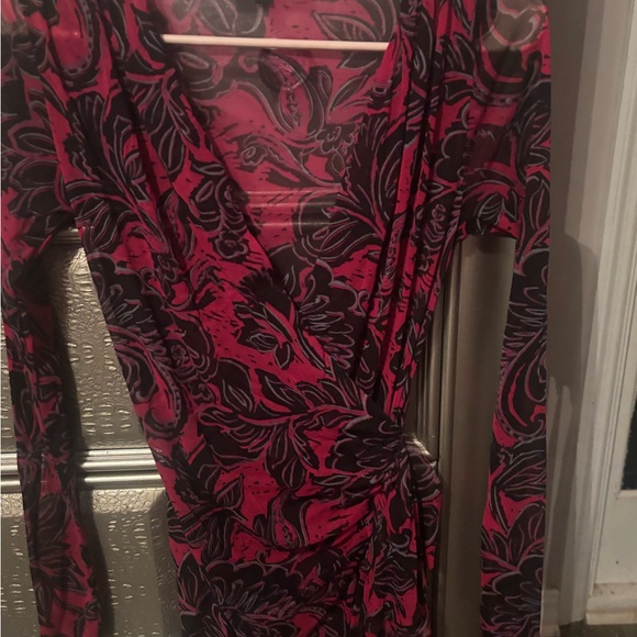 Karen Kane Tops - Karen Kane Pink Long Sleeve Bodycon Blouse for Night Out